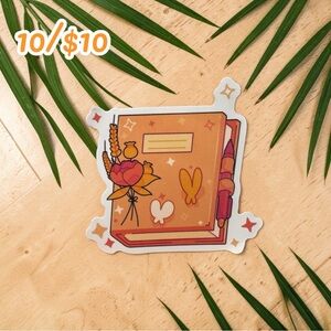 Cute Reading Journal Sticker – Book Lover Vinyl Decal | Bookish Planner Sticker